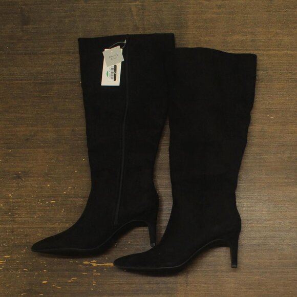 A New Day Womens Tay Tall Dress Boots with Memory Foam Insole 88375081 Black 10M - Picture 1 of 10